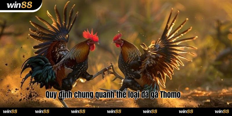 Quy định chung quanh thể loại đá gà Thomo 