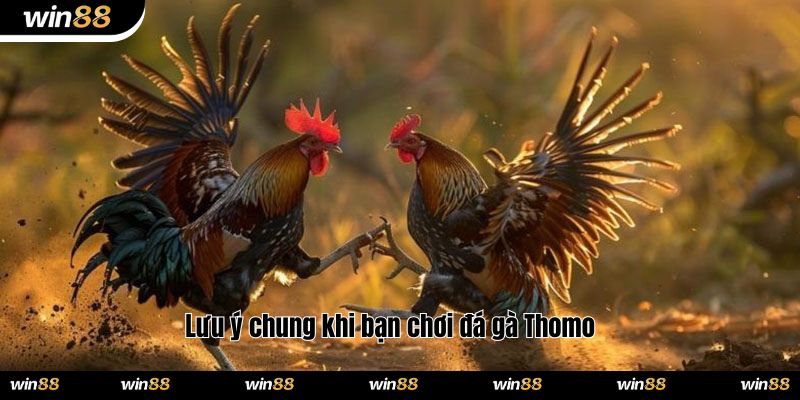 Lưu ý chung khi bạn chơi đá gà Thomo 