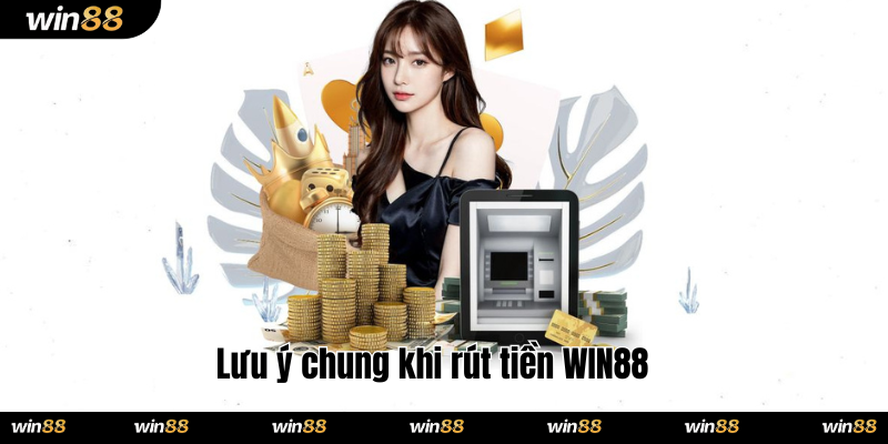 Lưu ý chung khi rút tiền WIN88